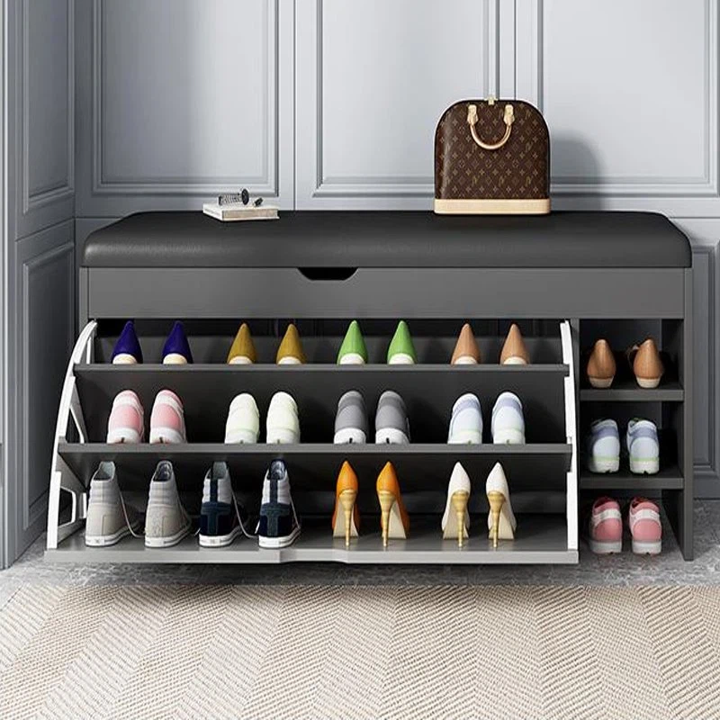 Grey Shoe Cabinet